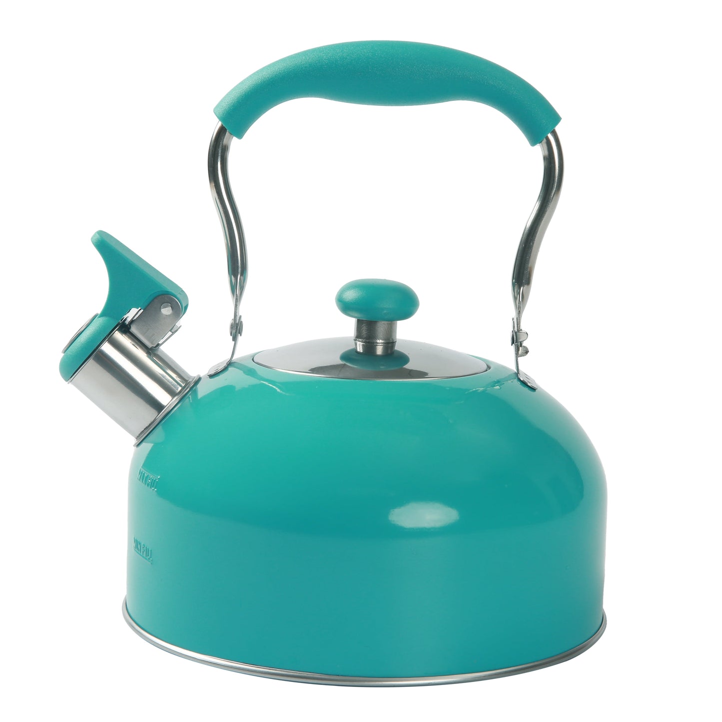 Teal 1.8 Liter Stainless Steel Whistling Tea Kettle Turquoise