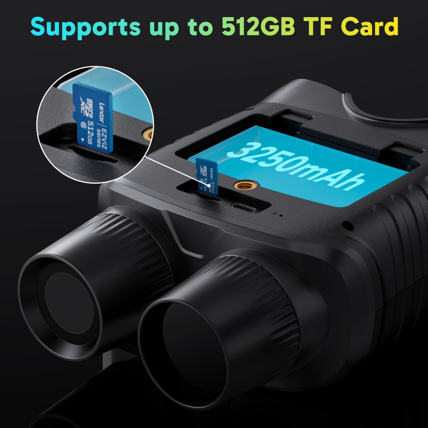 Seemor-200 Night Vision Goggles - 4K Full Color Night Vision Binoculars for Adults, App-Enabled Photo and Video Saving,Ai-Isp 3280FT Viewing Range,16X Digital Zoom for Camping Hiking & Security