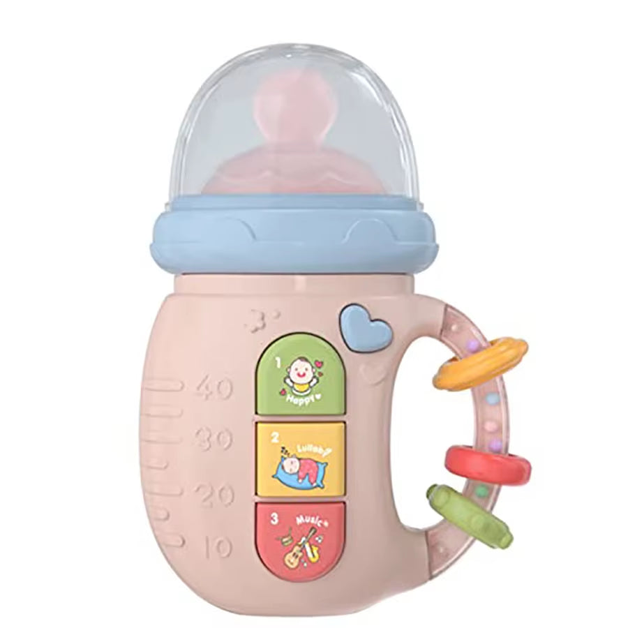 Baby Music Toys, Cute Comfort Bottle Laugh & Learn Baby Sensory Toy with Light & Music for Ages 18+ Months Infant Birthday Gift