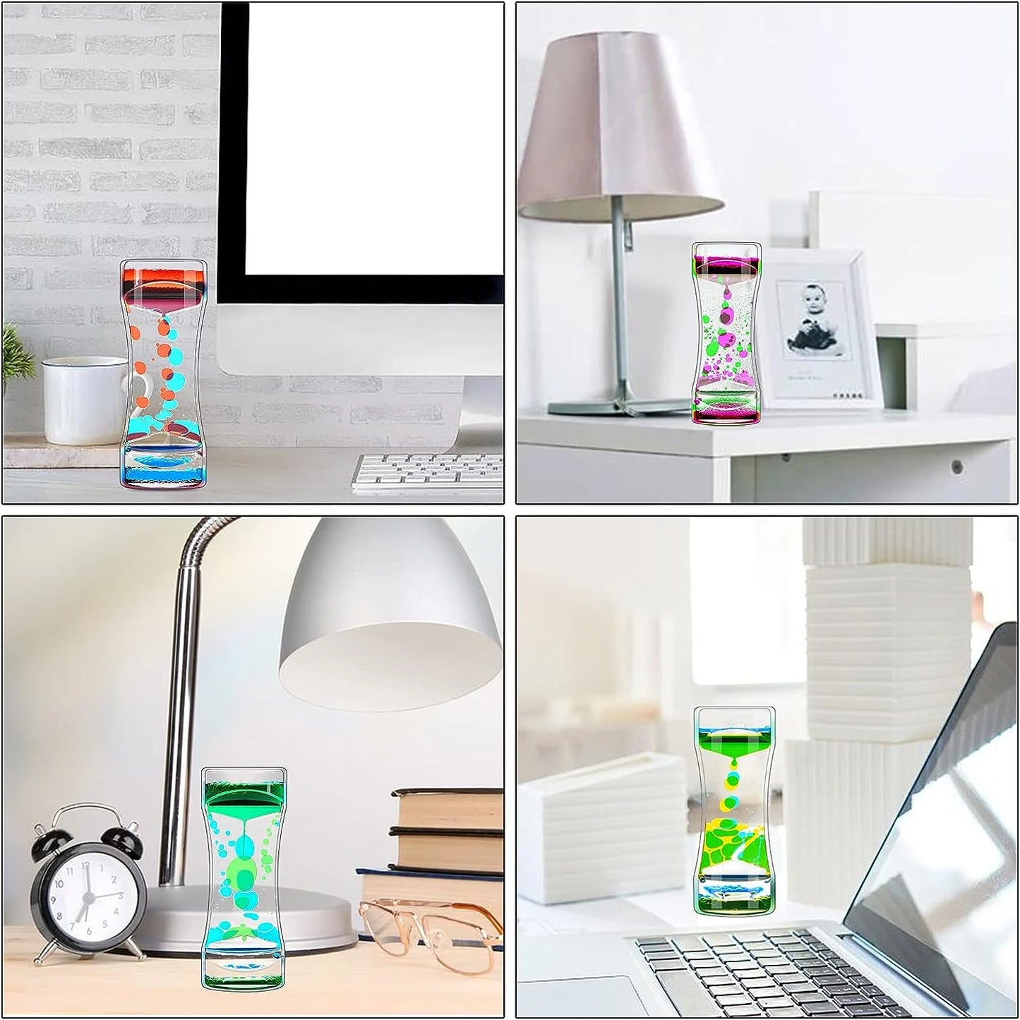 10 Pack Liquid Motion Bubbler Liquid Timers for Kids Sensory Fidget Toys Small Calming Toys Autism Toy