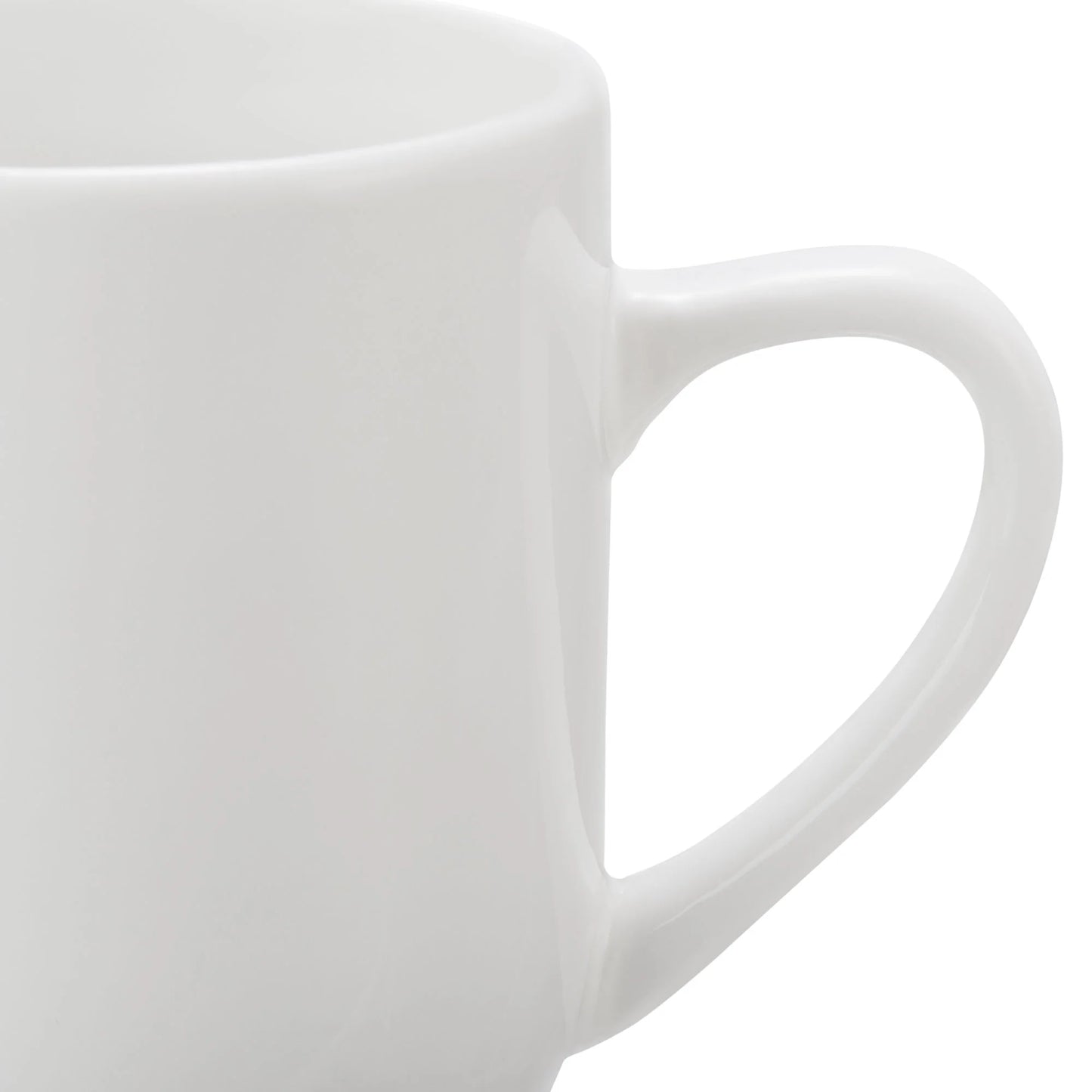 Glazed White Stoneware 12 - Ounces Mug