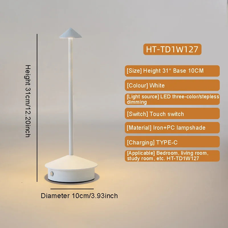 LED Home Decoration Modern Simple Table Lamp Creative Mushroom Night Light Restaurant Table Lamp Bedside Atmosphere Lamp