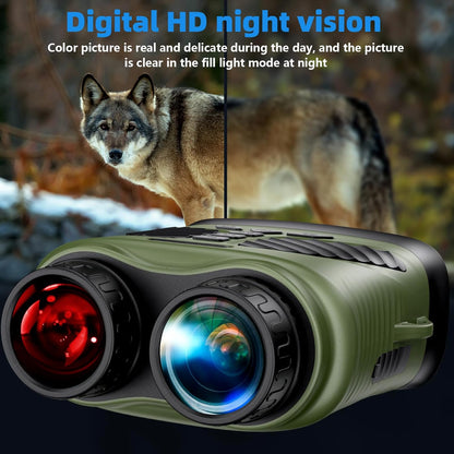 Night Vision Goggles - 4K Night Vision Binoculars with 48MP and 3 Inch Display, 8X Digital Zoom and 7-Level Infrared Black with White, Backlit Buttons, Type-C Fast Charging & Detachable Battery