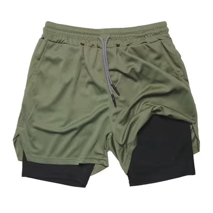Men'S Multi Pocket Shorts Fitness Shorts Casual Beach Sports Lined Skinny Shorts Everyday Style Mesh Camouflage Running Shorts