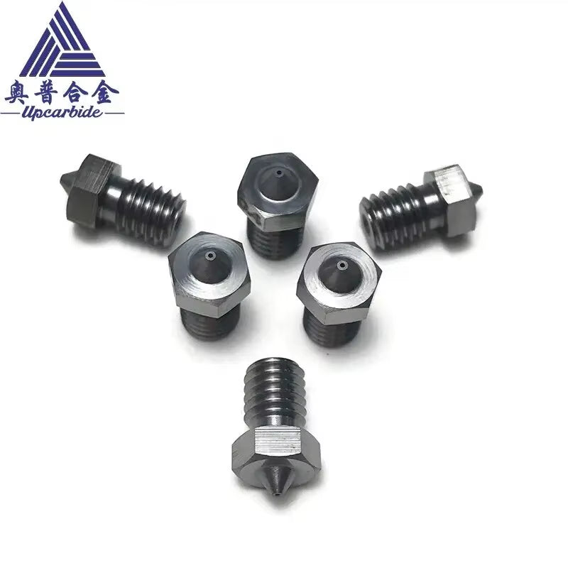 3D V6 Nozzle Solid Carbide 92.5Hra Nozzle 3D Printer 0.4/0.5/0.6Mm Nozzles for 3D Printer