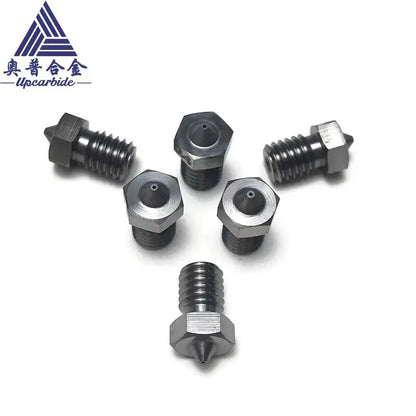 3D V6 Nozzle Solid Carbide 92.5Hra Nozzle 3D Printer 0.4/0.5/0.6Mm Nozzles for 3D Printer